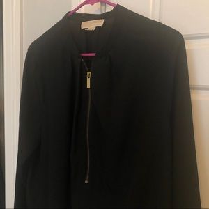 MICHAEL KORS zipper blouse